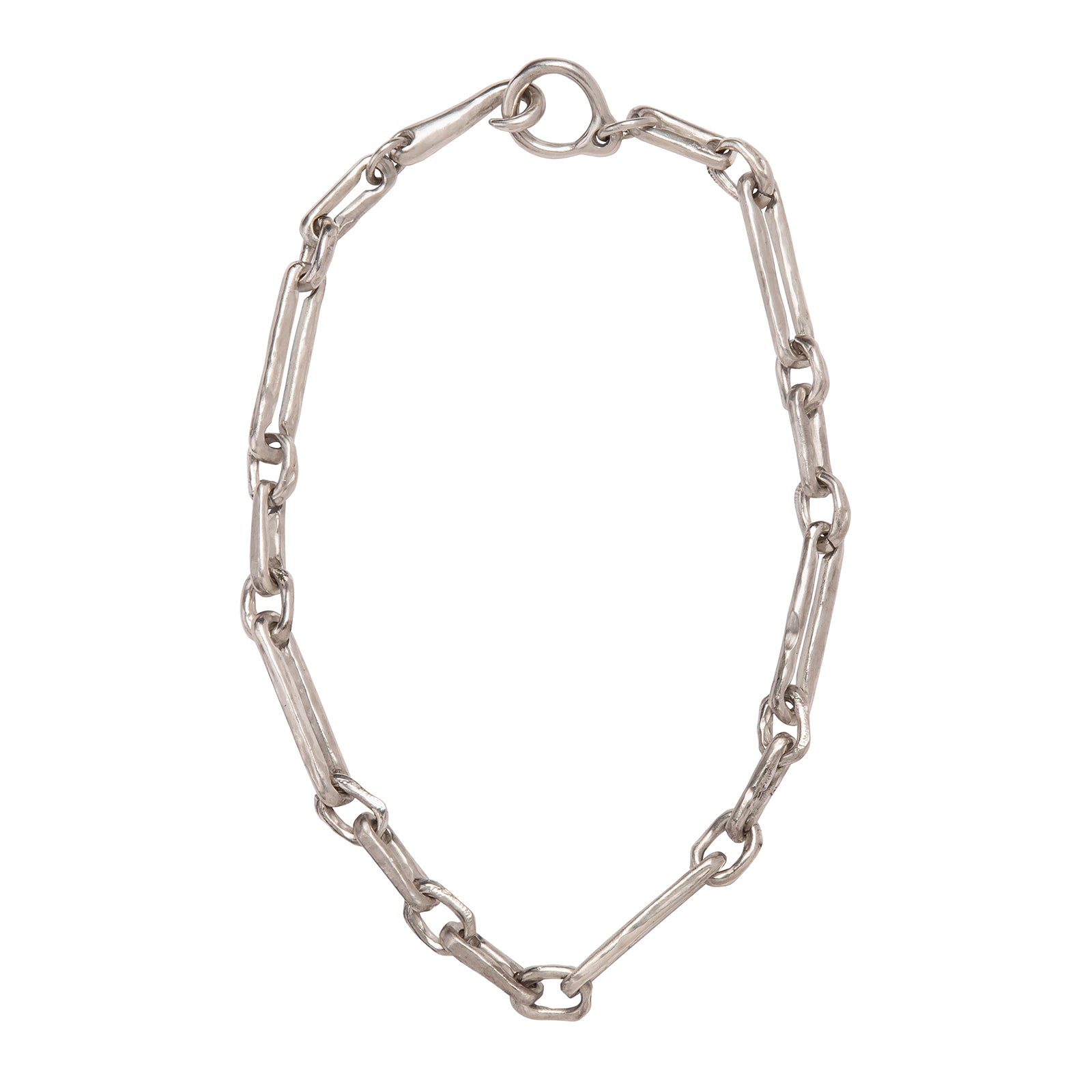 James Colarusso Alternating Link Chain - Silver - Broken English Jewelry