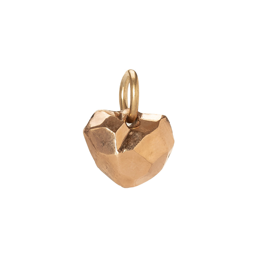 James Colarusso Facet Heart Pendant - Rose Gold - Broken English Jewelry