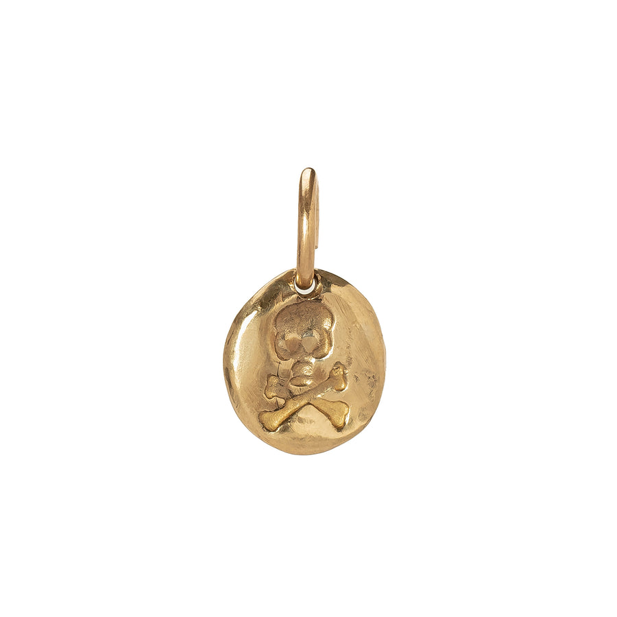 James Colarusso Skull Pendant - Yellow Gold - Broken English Jewelry