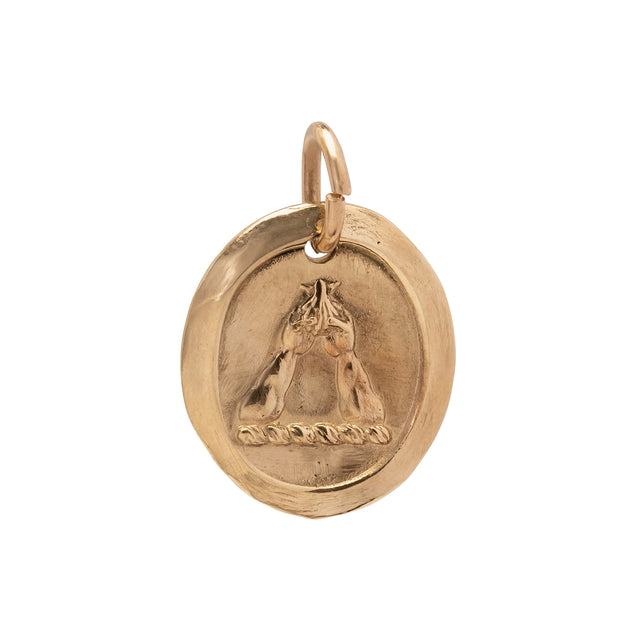James Colarusso Poseidon Pendant - Yellow Gold - Broken English Jewelry