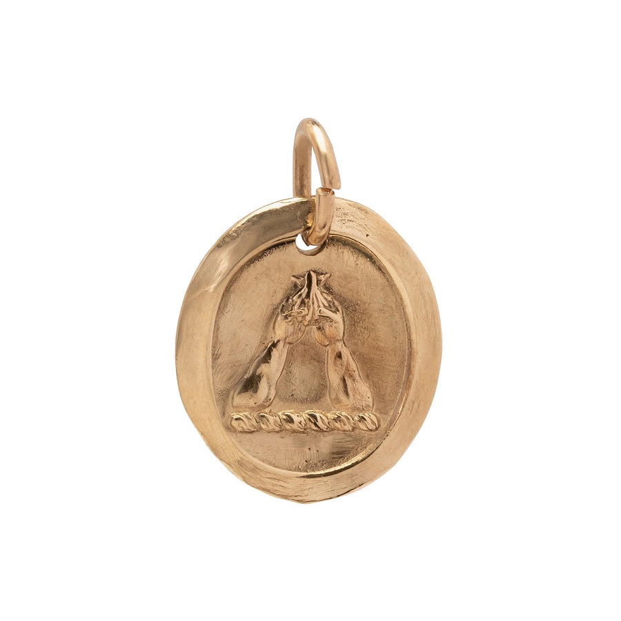 James Colarusso Poseidon Pendant - Yellow Gold - Broken English Jewelry