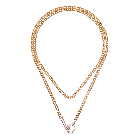 Gold Rolo Hook & Eye Chain - Main Img