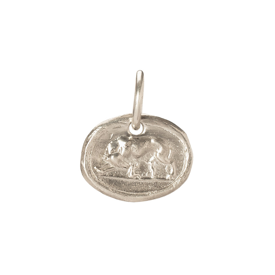 James Colarusso Romulus & Remus Pendant - Silver - Broken English Jewelry
