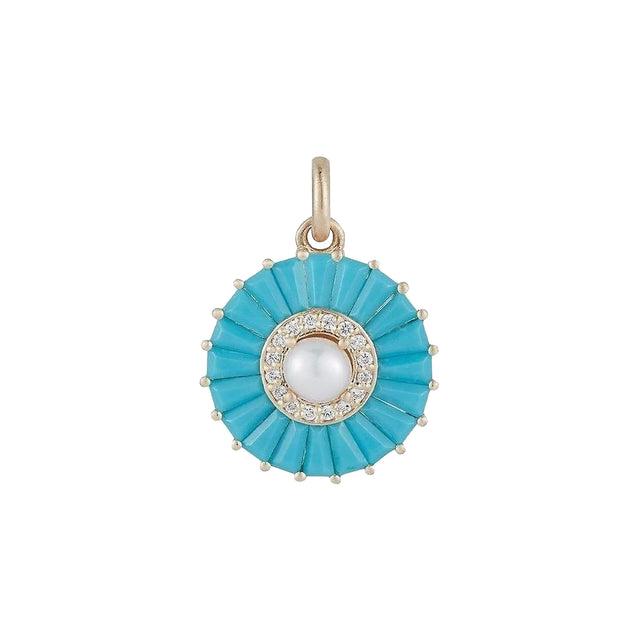 Storrow Emily Large Charm - Turquoise - Charms & Pendants - Broken English Jewelry