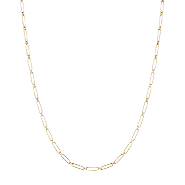 Storrow Elongated Link Grover Chain - 22" - Necklaces - Broken English Jewelry