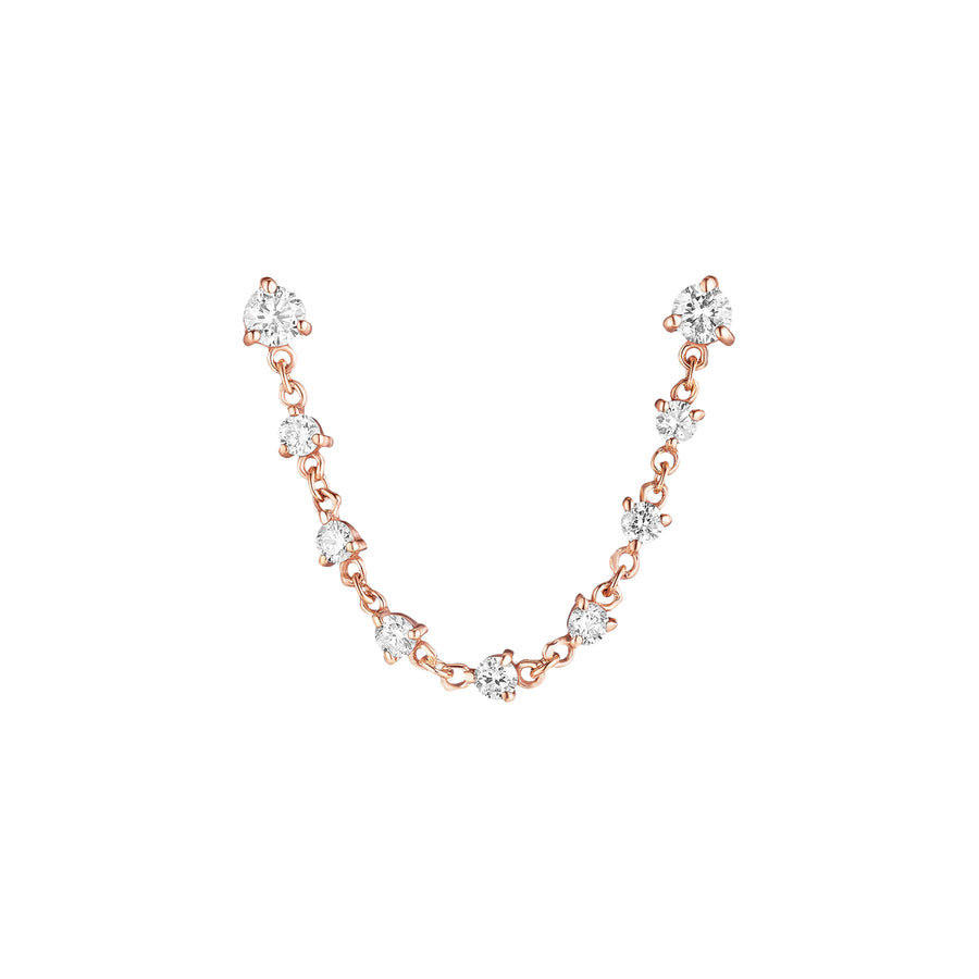 Carbon & Hyde Sparkler Double Ear Chain - Rose Gold - Broken English Jewelry