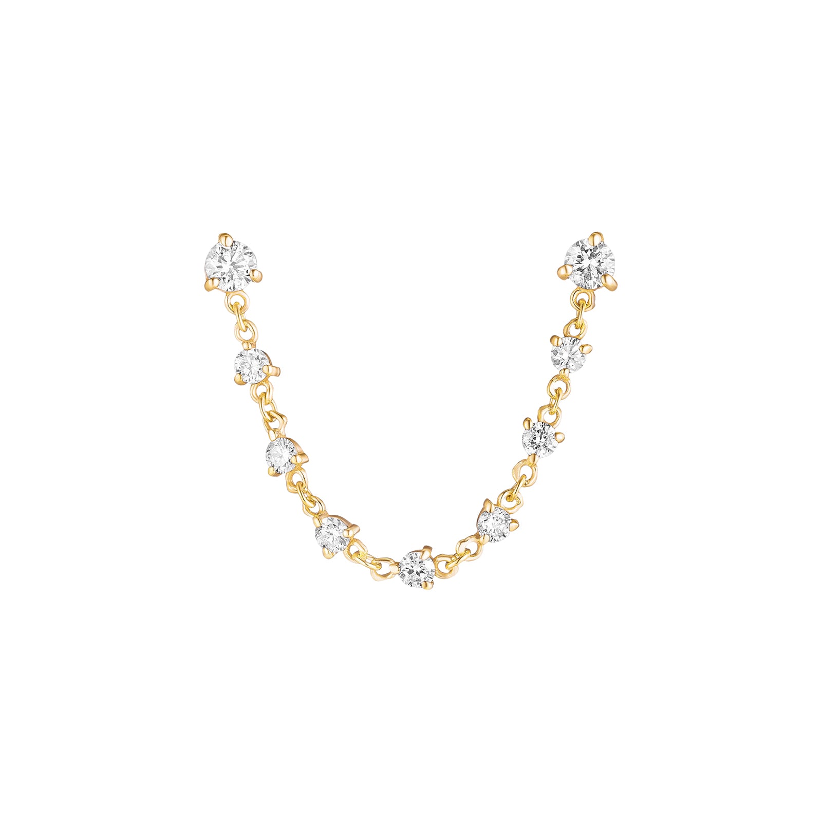 Sparkler Double Earring Chain