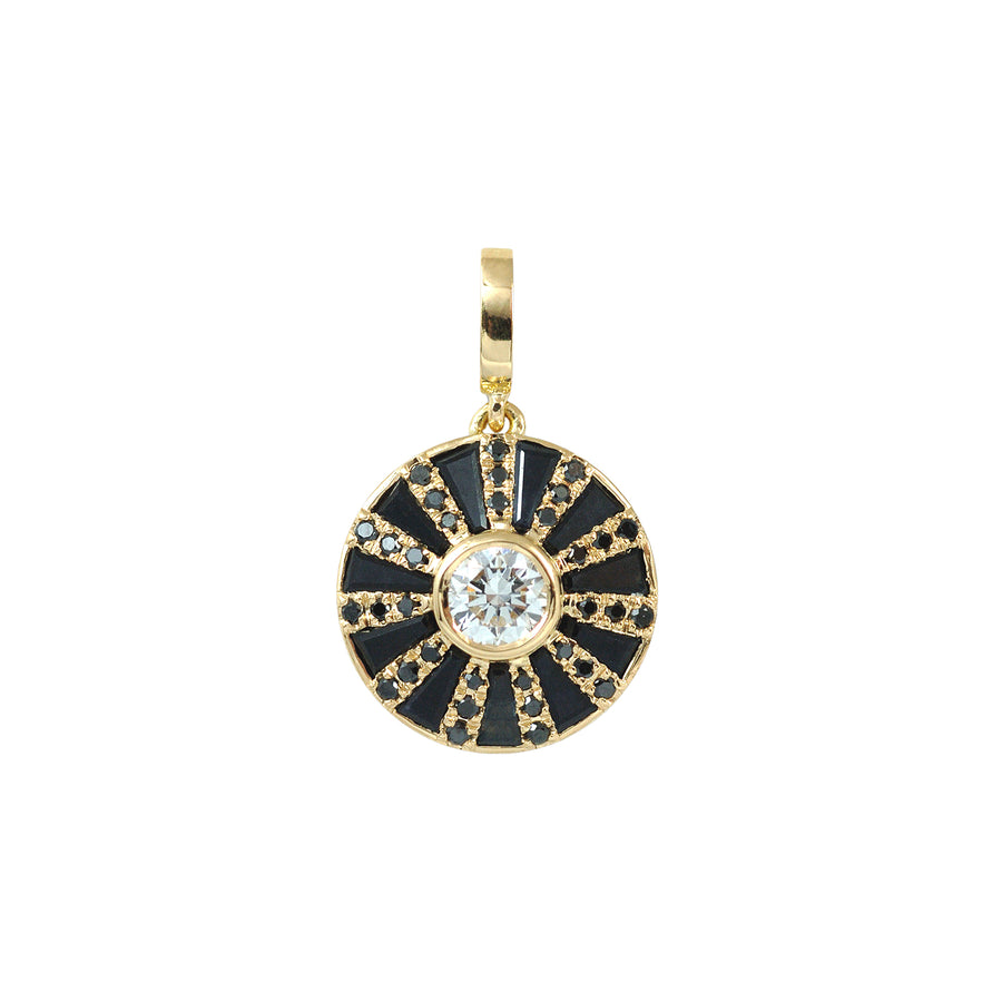 Kavant & Sharart Pendant Twist Necklace - Black Sapphire - Necklaces - Broken English Jewelry