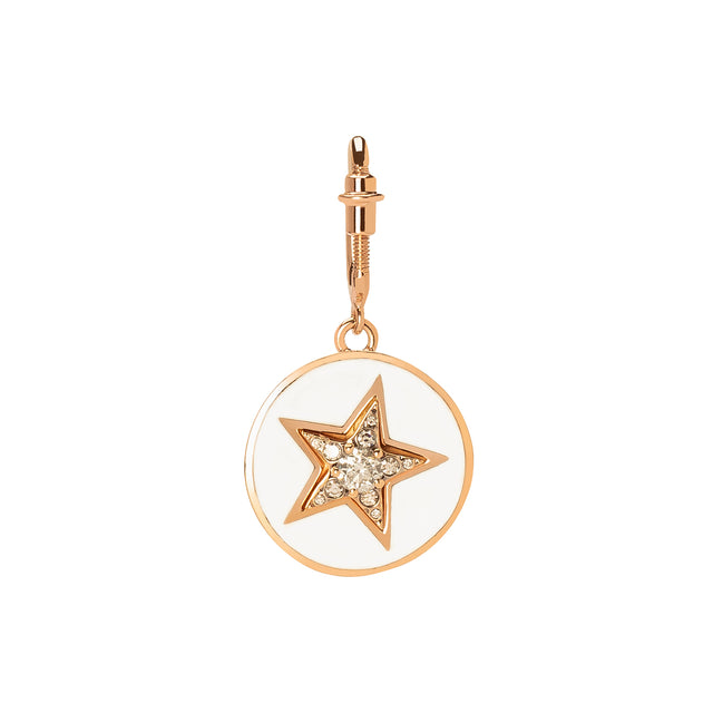 Selim Mouzannar Kastak Star Charm - Ivory Enamel - Charms & Pendants - Broken English Jewelry