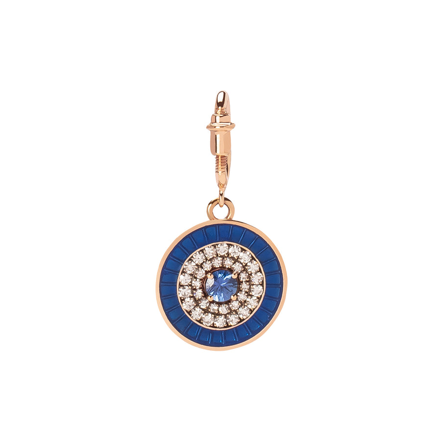 Selim Mouzannar Eye Charm - Sapphire & Navy Blue Enamel - Charms & Pendants - Broken English Jewelry