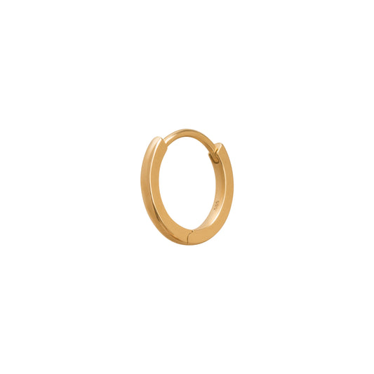 Solid Gold Huggie 9.5mm - Yellow Gold - Main Img
