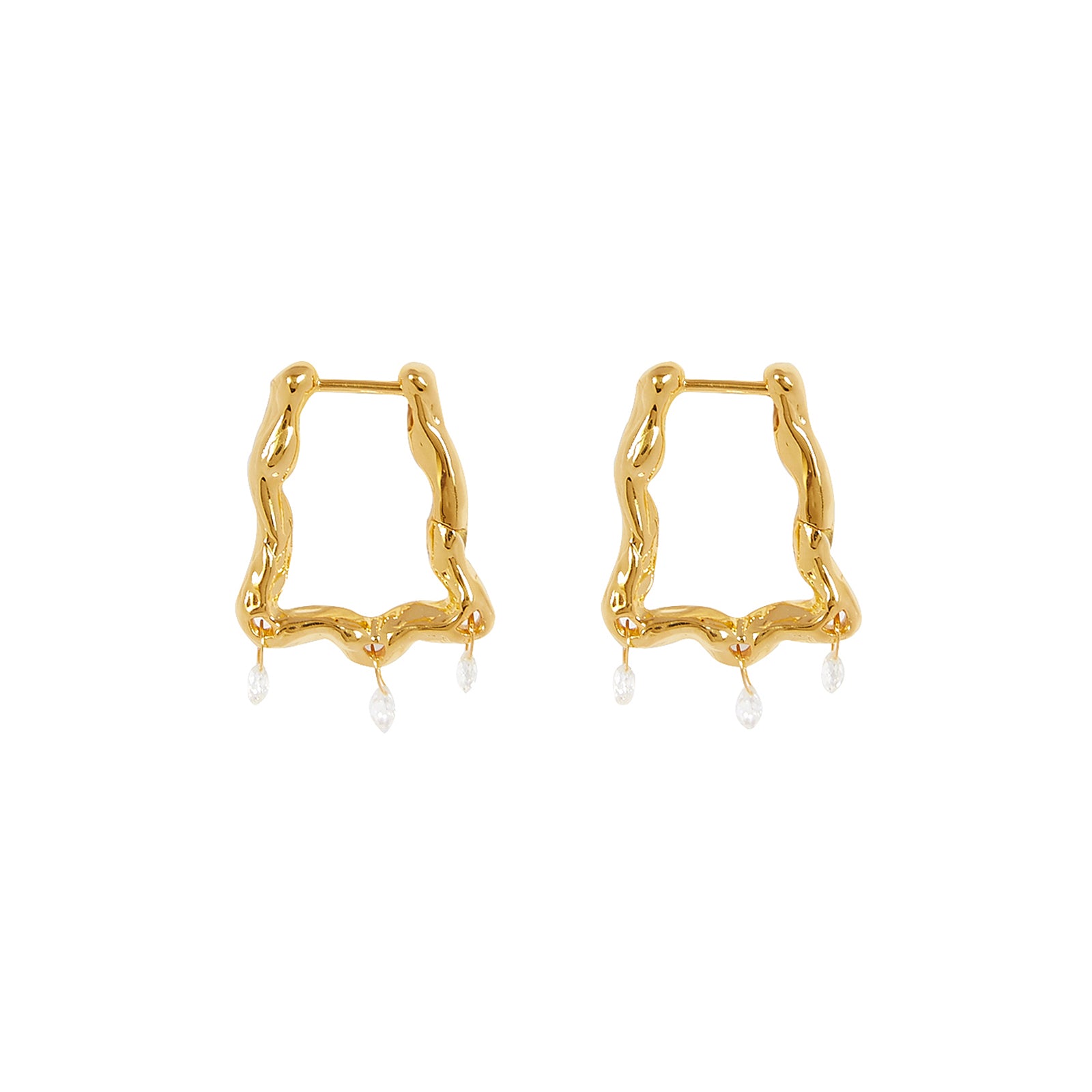 Patcharavipa Paysage Hoops - Earrings - Broken English Jewelry