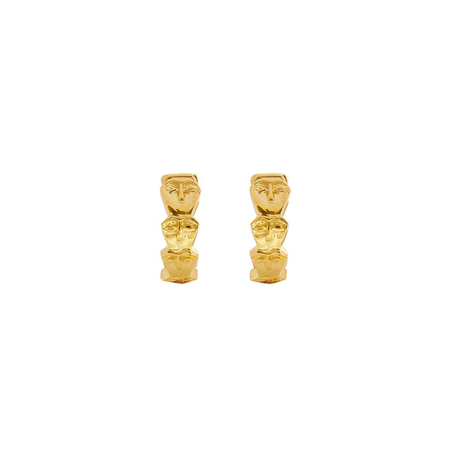 Patcharavipa Echelle Hoops - Earrings - Broken English Jewelry