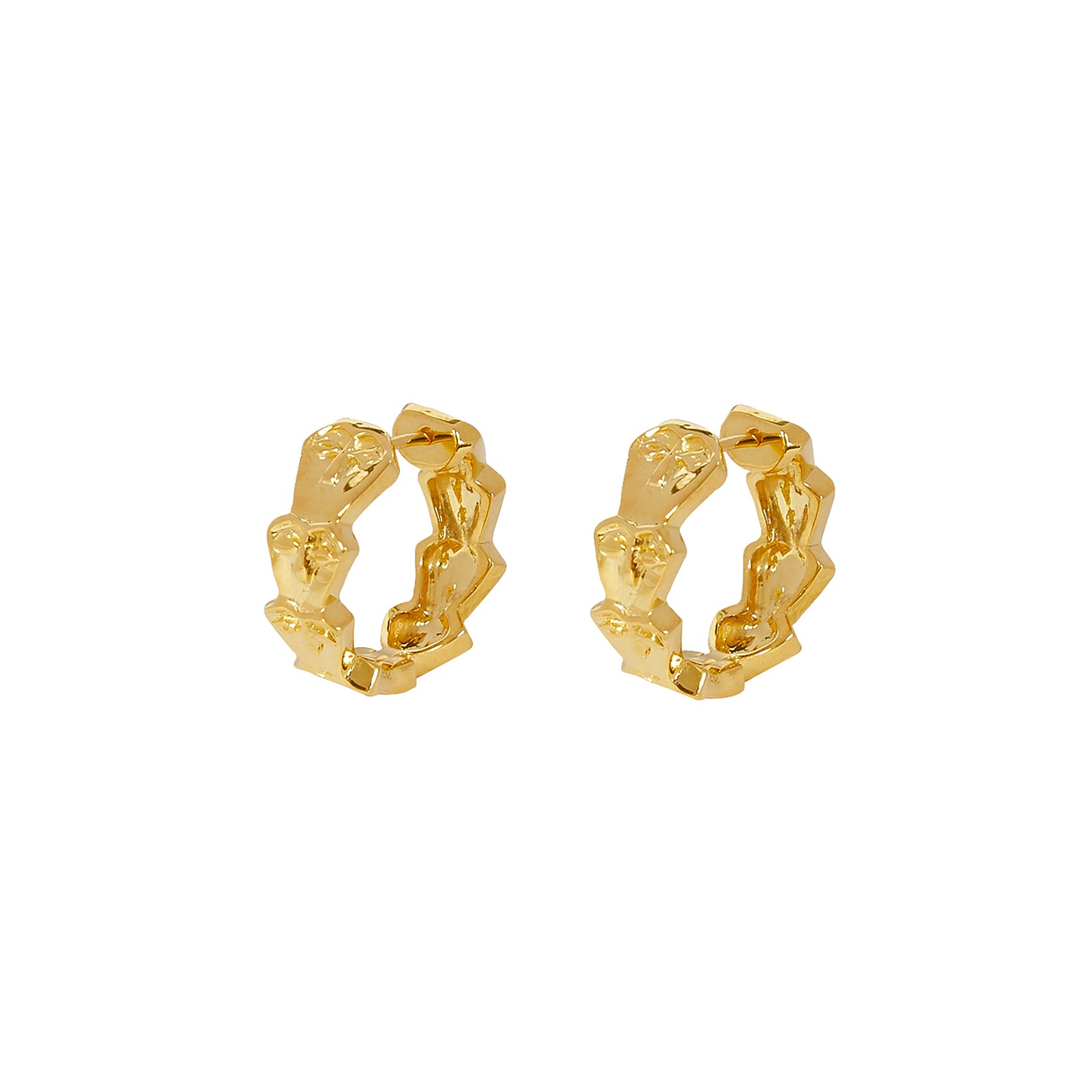 Patcharavipa Echelle Hoops - Earrings - Broken English Jewelry