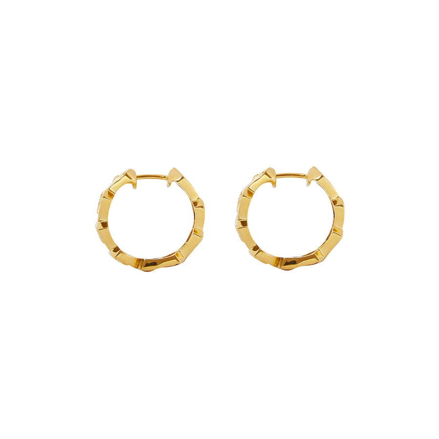 Patcharavipa Echelle Hoops - Earrings - Broken English Jewelry