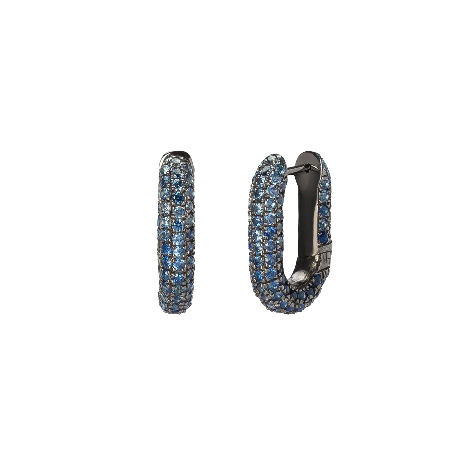 Selim Mouzannar Link Earrings - Sapphire - Earrings - Broken English Jewelry