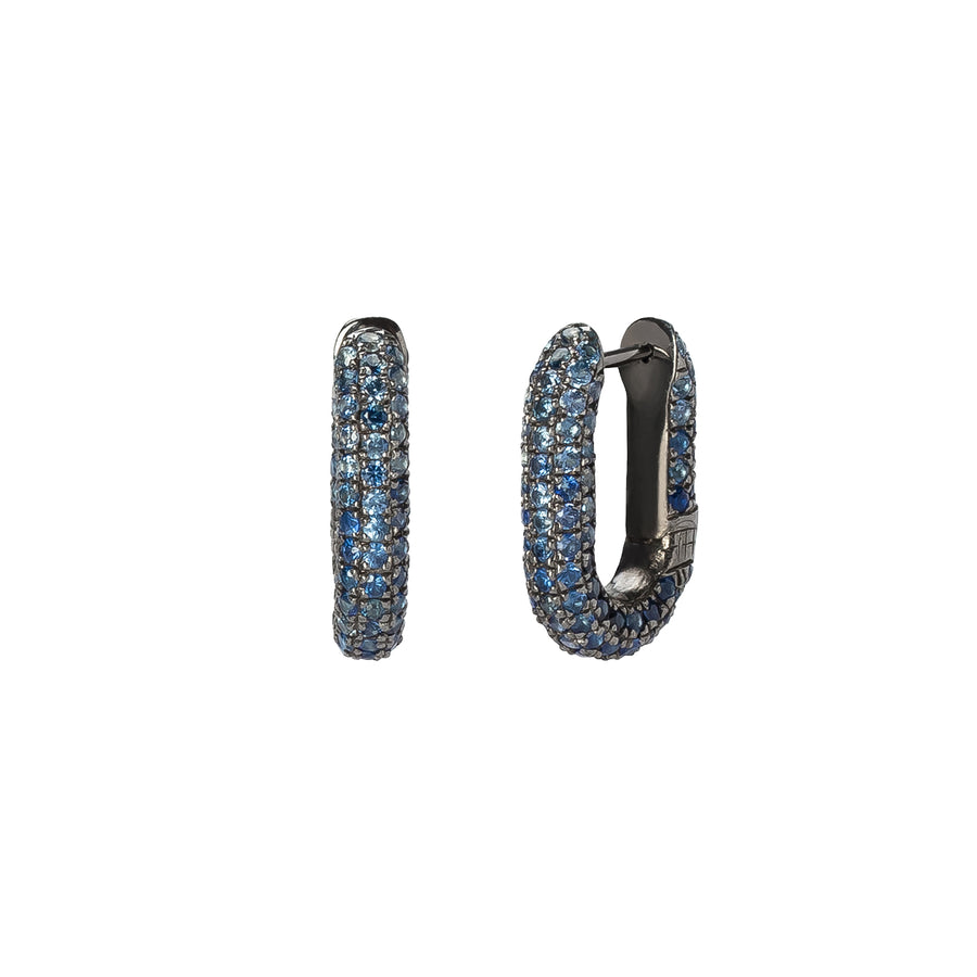 Selim Mouzannar Link Earrings - Sapphire - Earrings - Broken English Jewelry