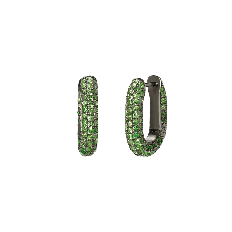 Selim Mouzannar Link Earrings - Tsavorite - Earrings - Broken English Jewelry