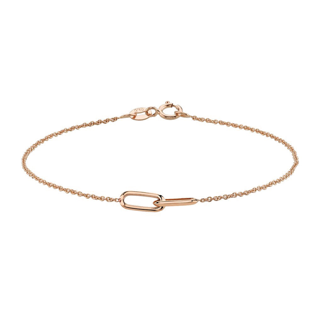 Lizzie Mandler Knife Edge Linked Bracelet - Broken English Jewelry