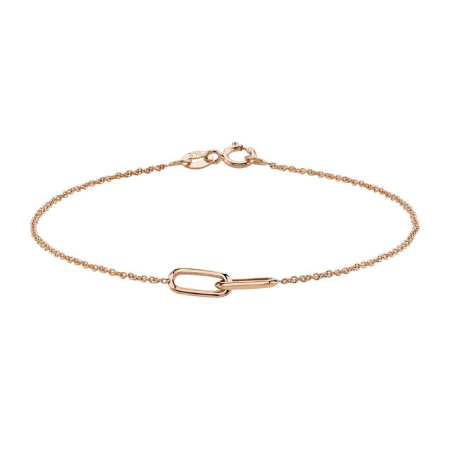 Lizzie Mandler Knife Edge Linked Bracelet - Broken English Jewelry