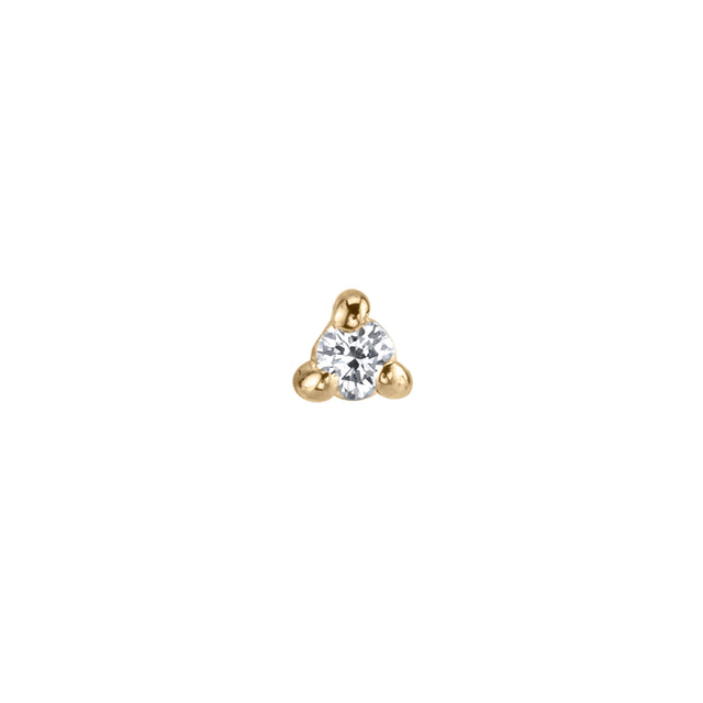 Lizzie Mandler Diamond Mini Stud - Broken English Jewelry