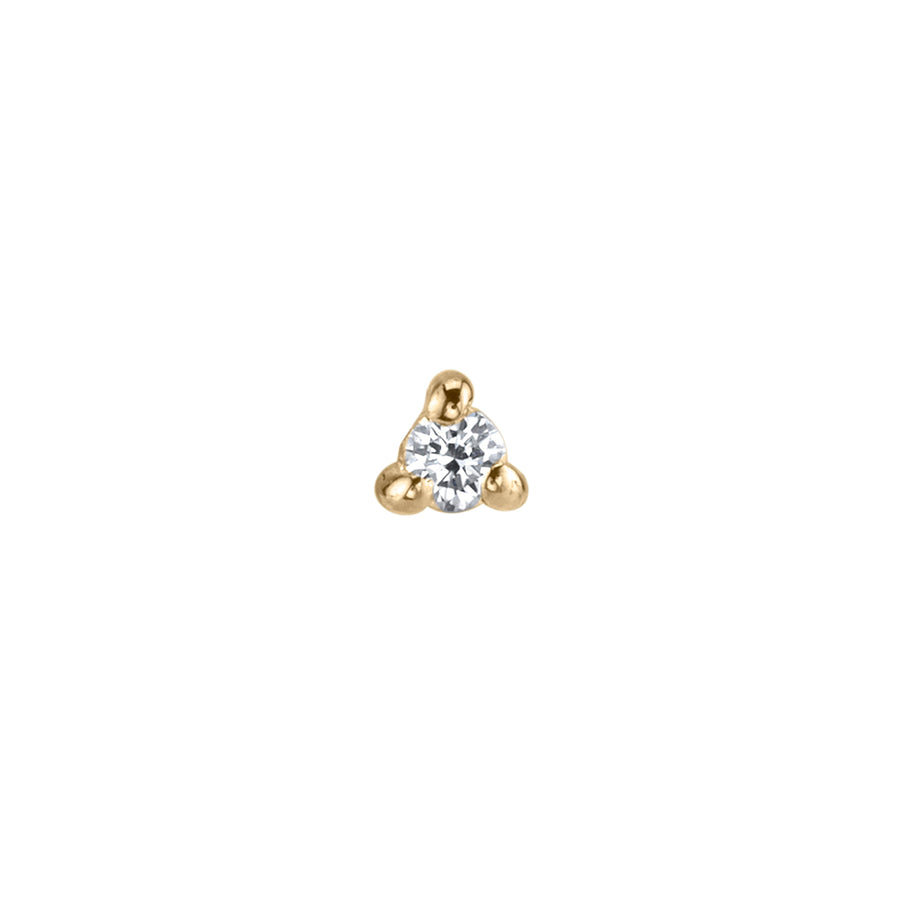 Lizzie Mandler Diamond Mini Stud - Broken English Jewelry