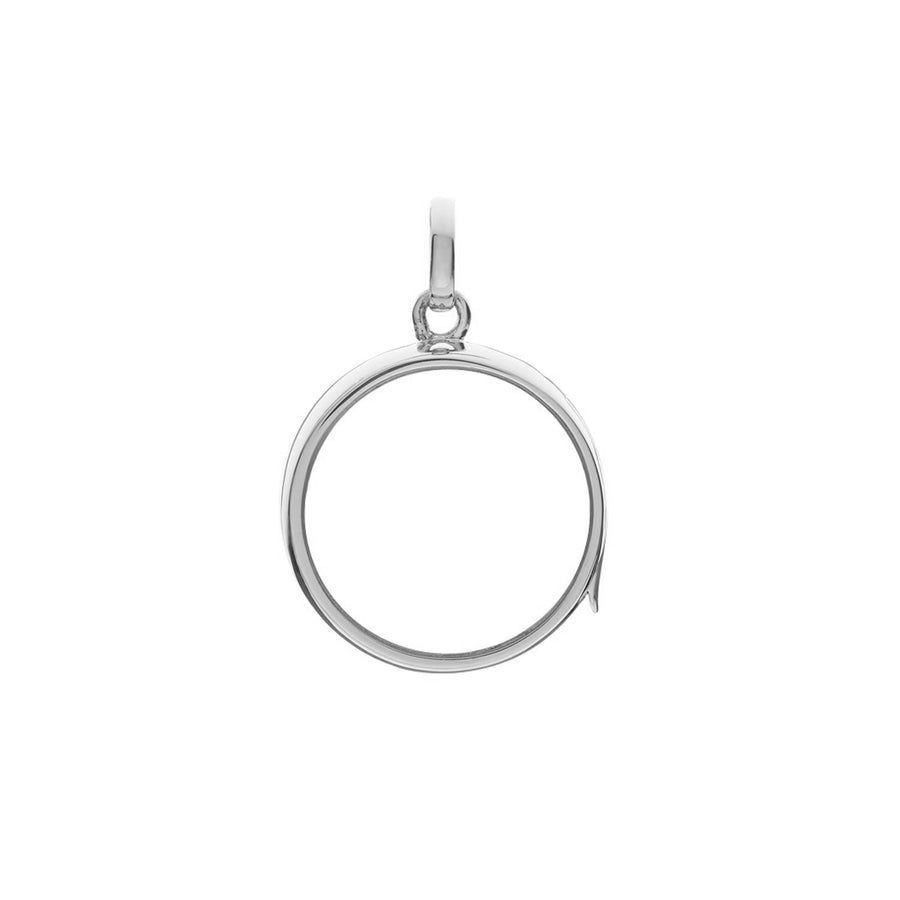 Loquet Medium Round Locket - White Gold - Charms & Pendants - Broken English Jewelry