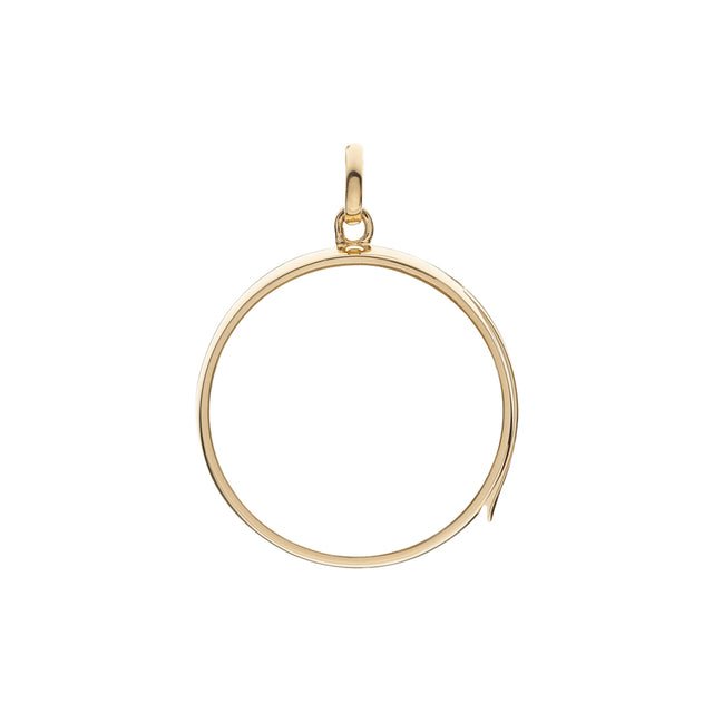 Large Round Locket - Yellow Gold by Loquet - Charms & Pendants - Broken English Jewelry