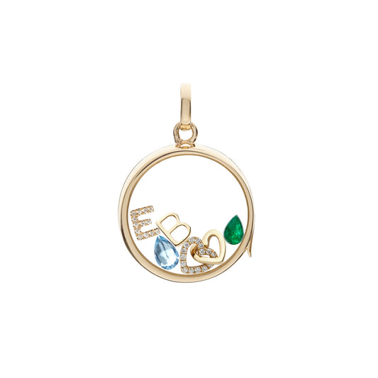 Aquamarine March Birthstone Charm