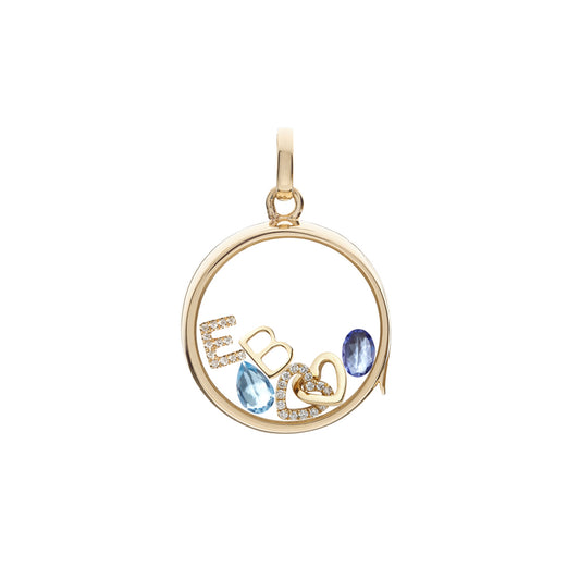 Sapphire September Birthstone Charm