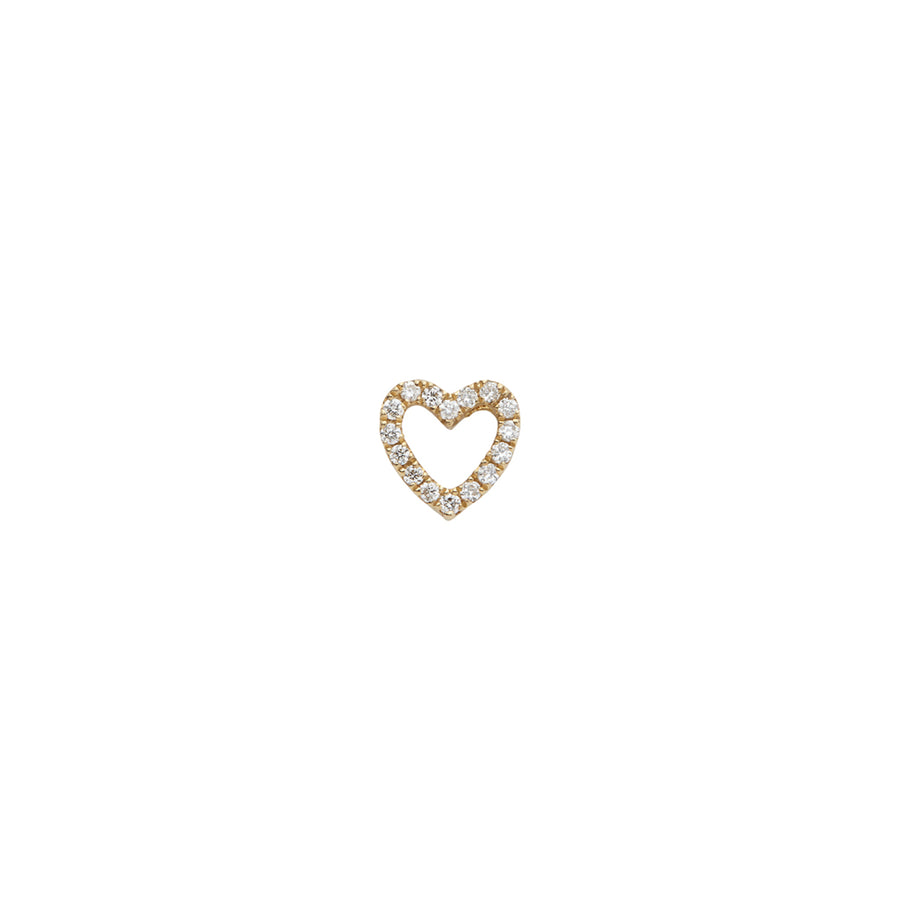 Loquet Diamond Heart Charm - Broken English Jewelry