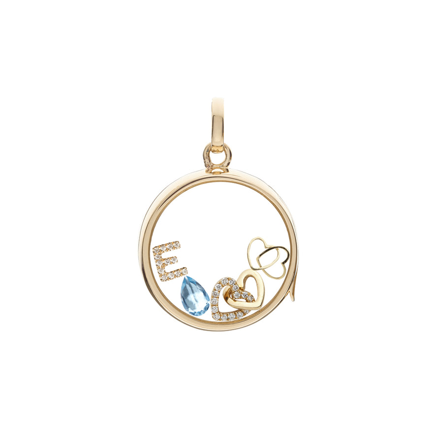Loquet Linked Hearts Charm - Broken English Jewelry