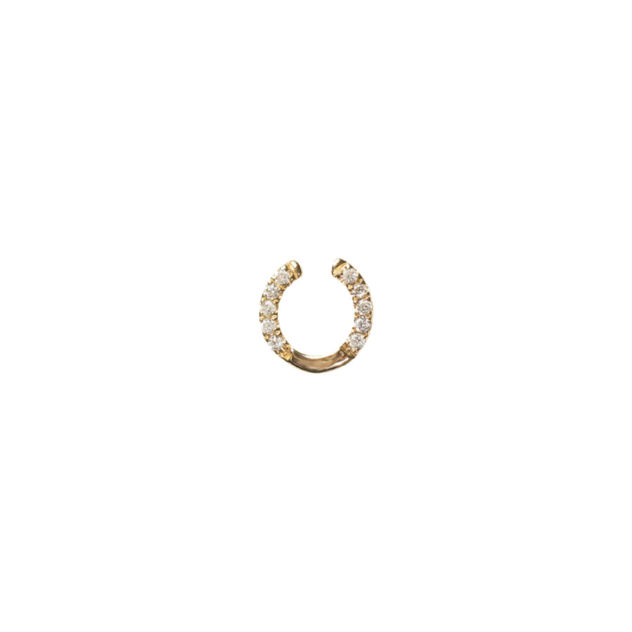 Loquet Diamond Horseshoe Charm - Broken English Jewelry