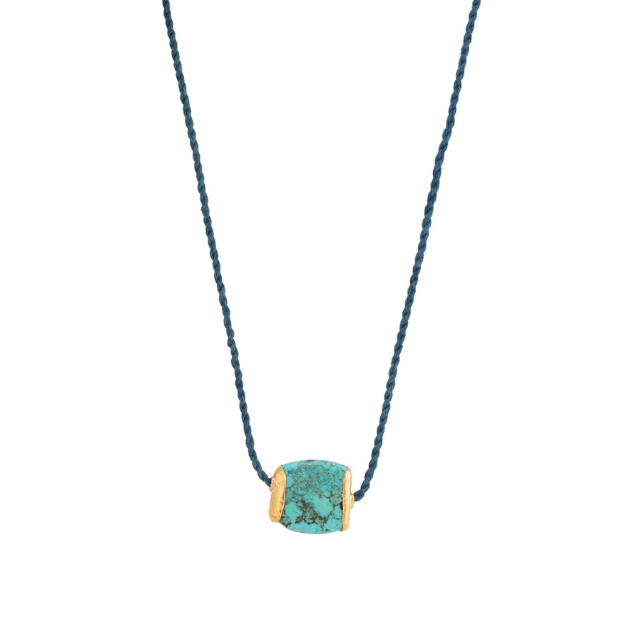 Lou Zeldis by Liz Marx Studios Afghan Turquoise Pendant Necklace  - Necklaces - Broken English Jewelry
