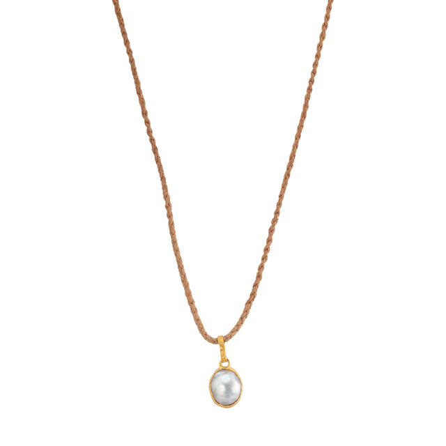 Lou Zeldis by Liz Marx Studios Tahitian Pearl Single Drop Pendant Necklace  - Necklaces - Broken English Jewelry