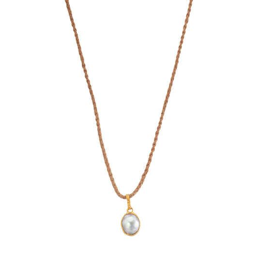 Tahitian Pearl Single Drop Pendant Necklace - Main Img