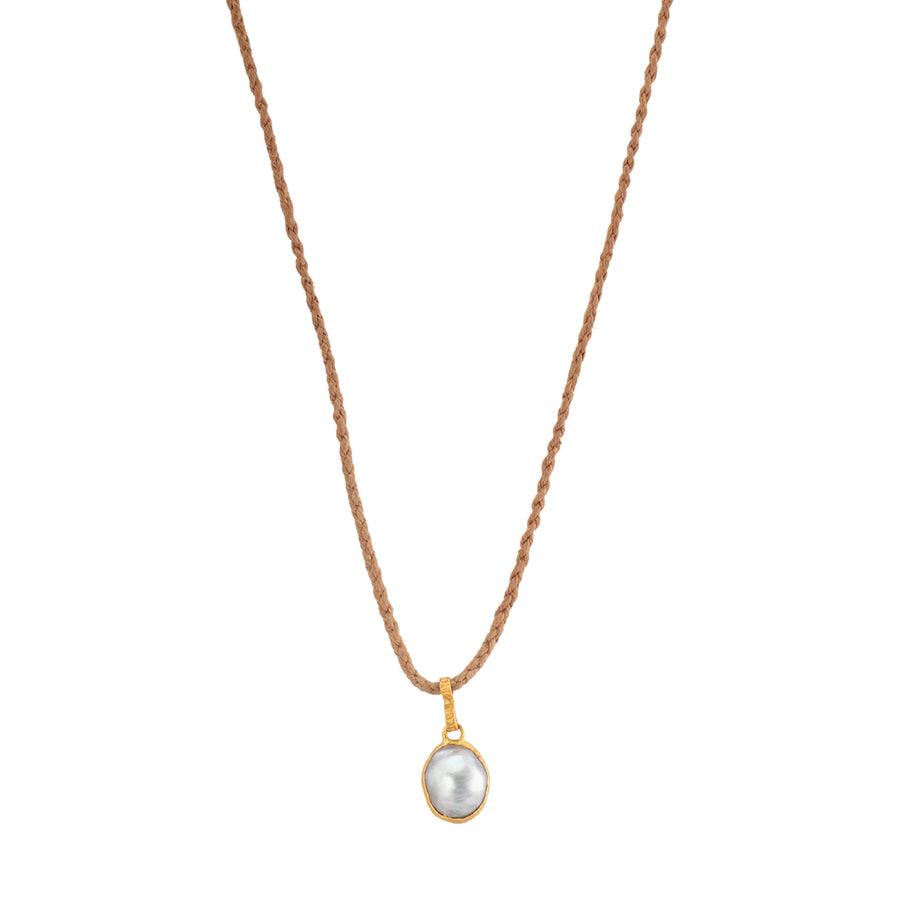 Lou Zeldis by Liz Marx Studios Tahitian Pearl Single Drop Pendant Necklace  - Necklaces - Broken English Jewelry