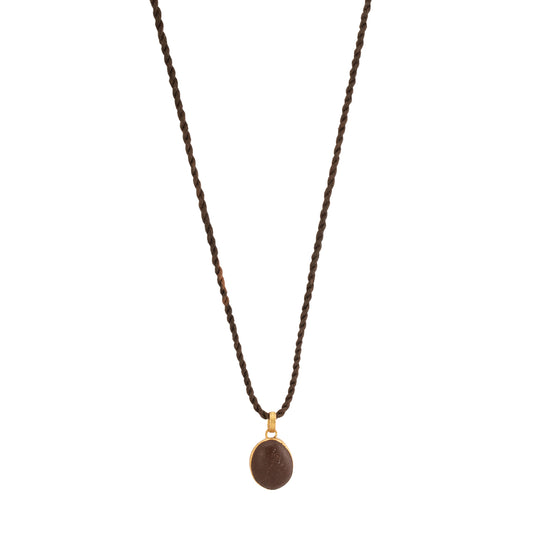 River Pebble Single Drop Pendant Necklace - Main Img