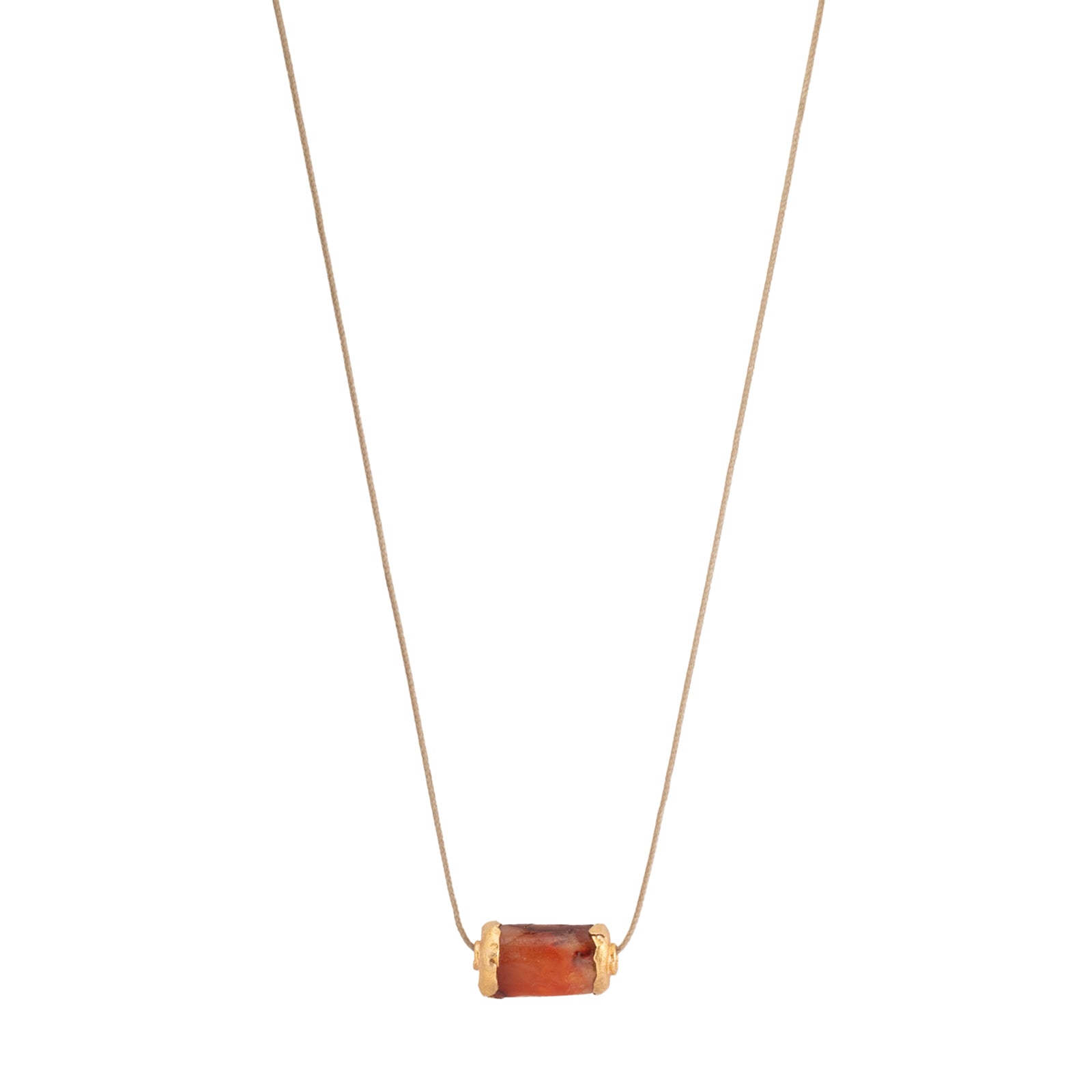 Lou Zeldis by Liz Marx Studios Ancient Carnelian Choker - Necklaces - Broken English Jewelry