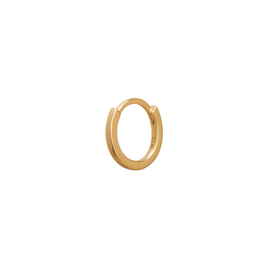 Solid Gold Huggie 8mm - Yellow Gold - Main Img