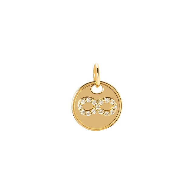 Foundrae Mini Coin Infinity Charm - Broken English Jewelry