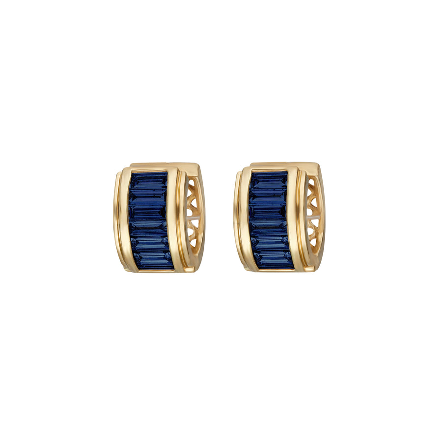 Moksh Paro Simple Earrings - Sapphire - Earrings - Broken English Jewelry