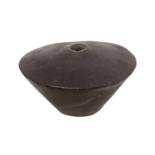 Black Fired Burnished Terracotta Vessel - I - Main Img