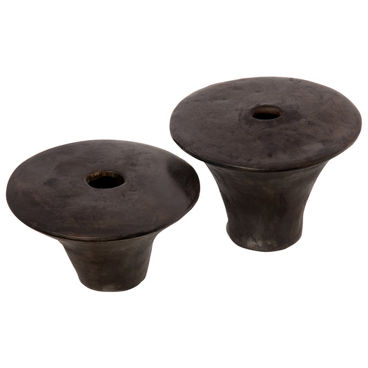Black Fired Burnished Terracotta Vessel - III
