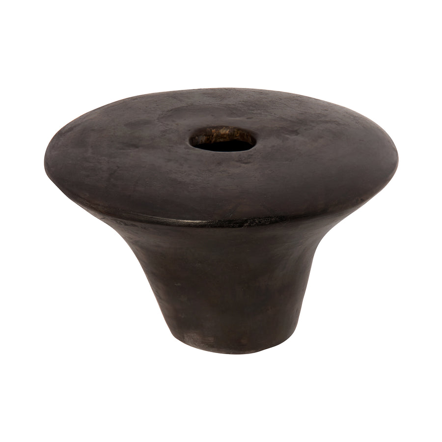 Alzamora Ceramics Black Fired Burnished Terracotta Vessel - III - Broken English Jewelry