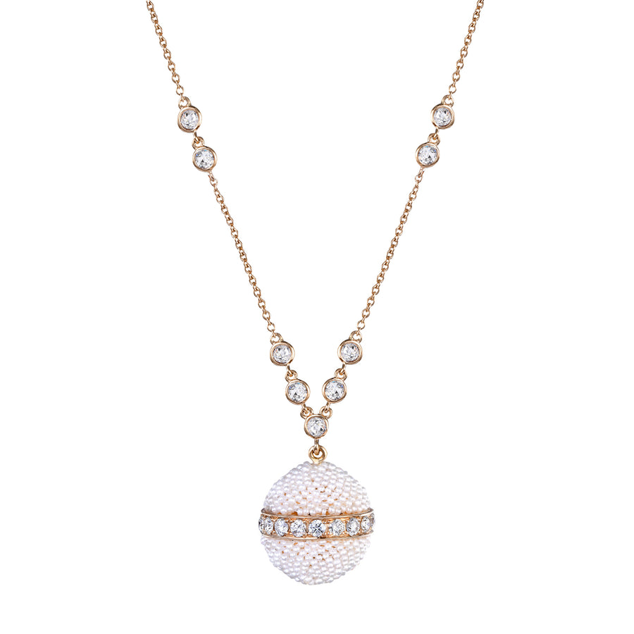 Moksh Bombay Round Necklace - Diamond - Necklaces - Broken English Jewelry