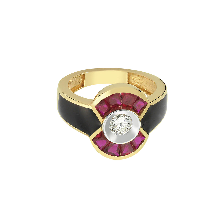 Melis Goral Ruby Reflection Ring - Rings - Broken English Jewelry