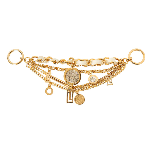 Antique & Vintage Jewelry Versace Mixed Charm Chain Attachment - Broken English Jewelry