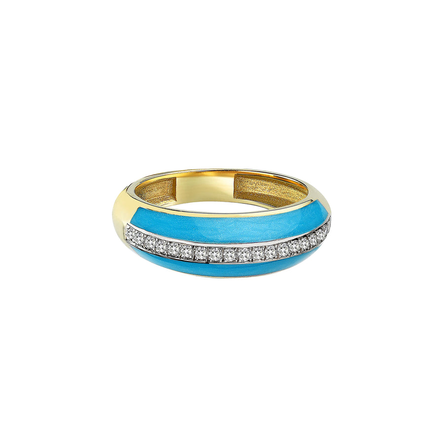 Melis Goral Turquoise Enamel Matisse Ring - Rings - Broken English Jewelry
