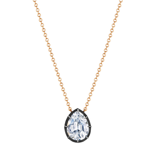 Fred Leighton Collet Pear Shaped Pendant Necklace - Topaz - Broken English Jewelry